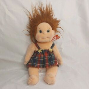 TY GINGER BEANIE BABY STUFFED PLUSH TOY (1992) WITH TAGS
